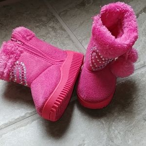 NWOT pink boots